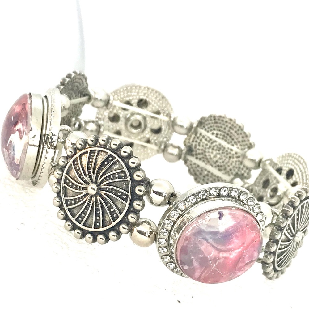 Charms snap bracelet 4x20mm Handmade snaps SB20